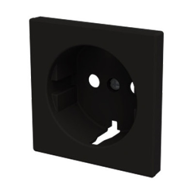 Tapa de Enchufe Schuko plana negro | NIESSEN 8588.9 NE SKY Essence-imagen_B
