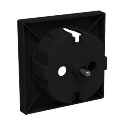 Tapa de Enchufe Schuko plana negro | NIESSEN 8588.9 NE SKY Essence-imagen_C