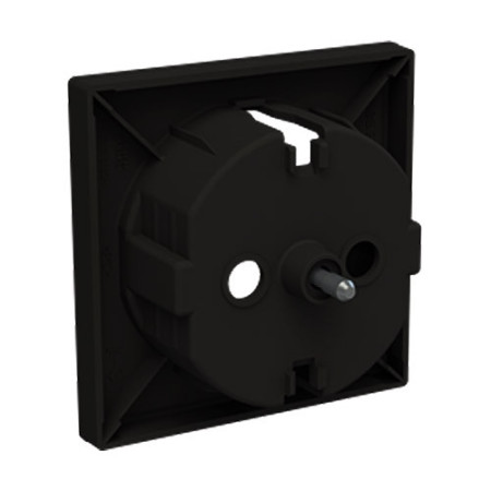 Tapa de Enchufe Schuko plana negro | NIESSEN 8588.9 NE SKY Essence-imagen_C