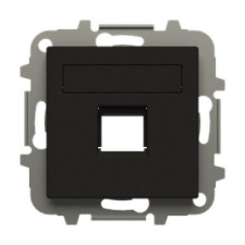 Tapa con persiana 1 soporte (Tlf. o Inf.) negro | NIESSEN 8518.1 NE SKY Essence-imagen_A