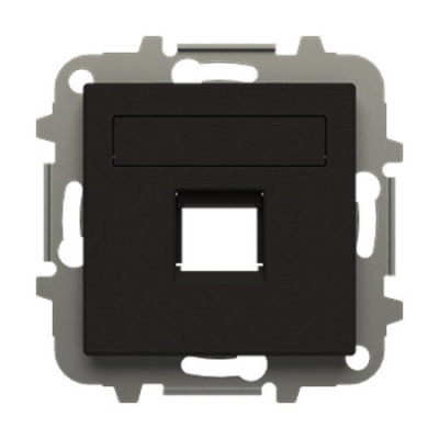 Tapa con persiana 1 soporte (Tlf. o Inf.) negro | NIESSEN 8518.1 NE SKY Essence-imagen_A
