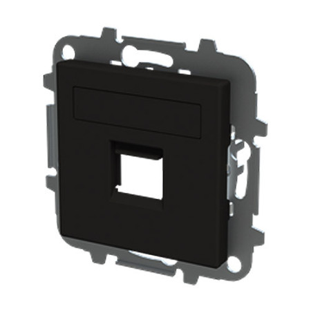 Tapa con persiana 1 soporte (Tlf. o Inf.) negro | NIESSEN 8518.1 NE SKY Essence-imagen_B