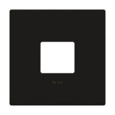 Tapa cargador doble USB negro | NIESSEN 8585 NE SKY Essence-imagen_A