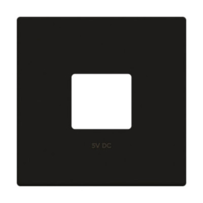 Tapa cargador doble USB negro | NIESSEN 8585 NE SKY Essence-imagen_A