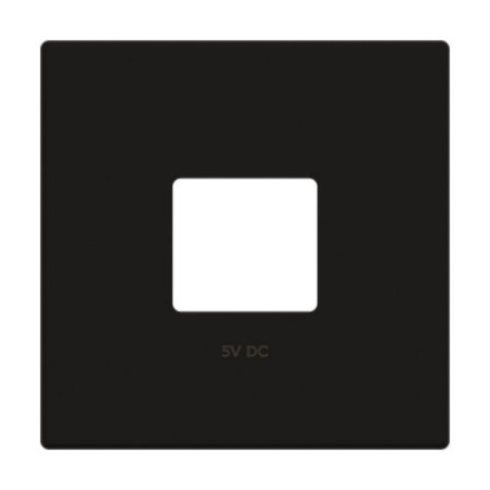 Tapa cargador doble USB negro | NIESSEN 8585 NE SKY Essence-imagen_A