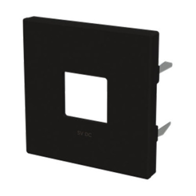 Tapa cargador doble USB negro | NIESSEN 8585 NE SKY Essence-imagen_B
