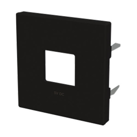 Tapa cargador doble USB negro | NIESSEN 8585 NE SKY Essence-imagen_B