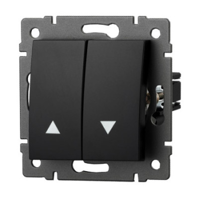 Doble Pulsador Persiana Lumibel Victoria LU-2320 Negro Soft-imagen_A