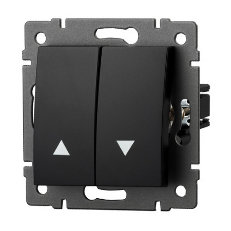 Doble Pulsador Persiana Lumibel Victoria LU-2320 Negro Soft-imagen_A