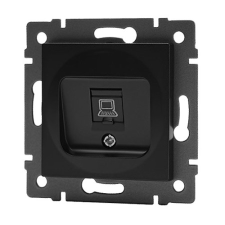Toma de Datos RJ45 Cat 6 Lumibel Victoria LU-2330 Negro Soft-imagen_A