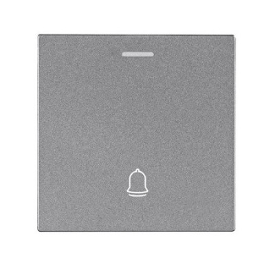 Tecla con Visor Campana Lumibel Victoria LU-2413 Gris Plata-imagen_A