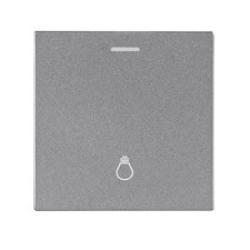 Tecla con Visor Bombilla Lumibel Victoria LU-2415 Gris Plata-imagen_A