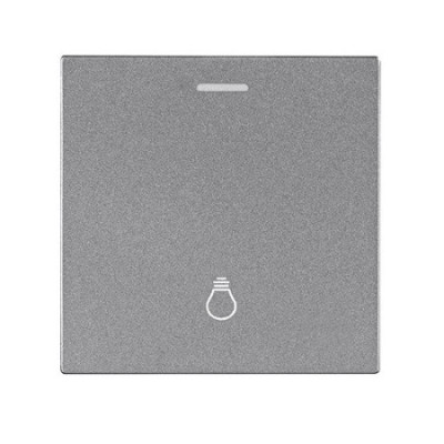Tecla con Visor Bombilla Lumibel Victoria LU-2415 Gris Plata-imagen_A