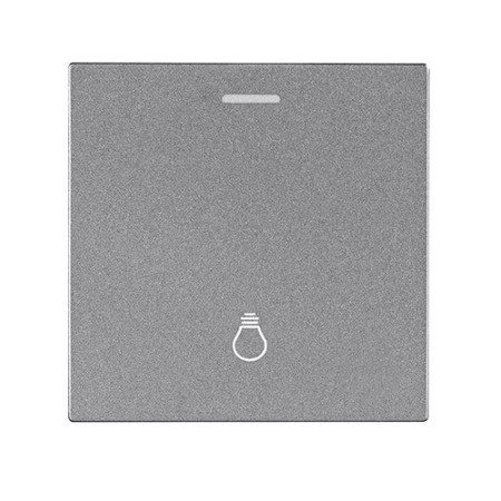 Tecla con Visor Bombilla Lumibel Victoria LU-2415 Gris Plata-imagen_A