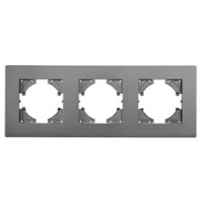Marco 3 Elementos Horizontal Lumibel Victoria LU-2444 Gris Plata-imagen_A