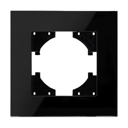 Marco 1 Elemento Horizontal Lumibel Victoria LU-2350 Negro Cristal-imagen_A