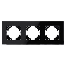 Marco 3 Elementos Horizontal Lumibel Victoria LU-2354 Negro Cristal-imagen_A