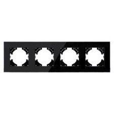 Marco 4 Elementos Horizontal Lumibel Victoria LU-2356 Negro Cristal-imagen_A