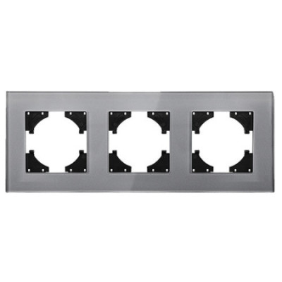 Marco 3 Elementos Horizontal Lumibel Victoria LU-2454 Gris Cristal-imagen_A