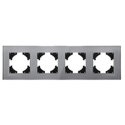 Marco 4 Elementos Horizontal Lumibel Victoria LU-2456 Gris Cristal-imagen_A