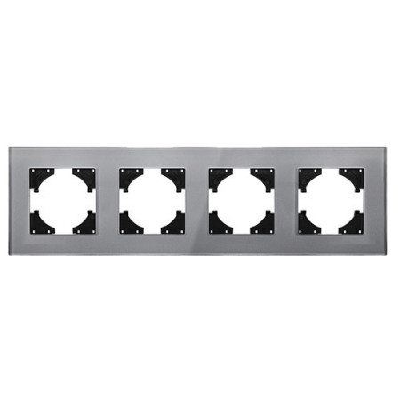 Marco 4 Elementos Horizontal Lumibel Victoria LU-2456 Gris Cristal-imagen_A