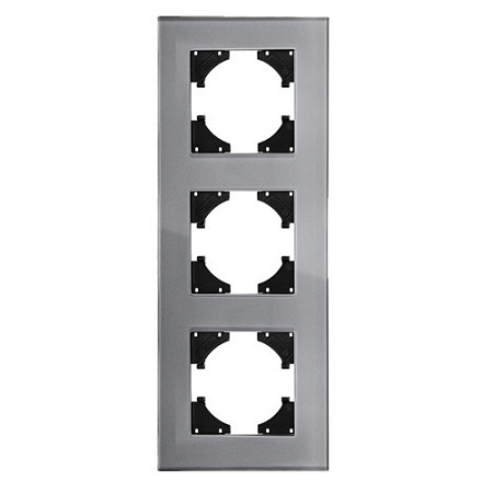 Marco 3 Elementos Vertical Lumibel Victoria LU-2455 Gris Cristal-imagen_A