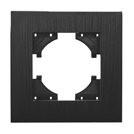 Marco 1 Elemento Horizontal Lumibel Victoria LU-2360 Negro Aluminio Metal-imagen_A