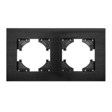 Marco 2 Elementos Horizontal Lumibel Victoria LU-2362 Negro Aluminio Metal-imagen_A