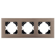 Marco 3 Elementos Horizontal Lumibel Victoria LU-2564 Rosé Aluminio Metal-imagen_A