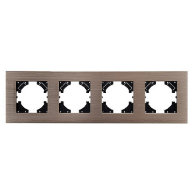 Marco 4 Elementos Horizontal Lumibel Victoria LU-2566 Rosé Aluminio Metal-imagen_A
