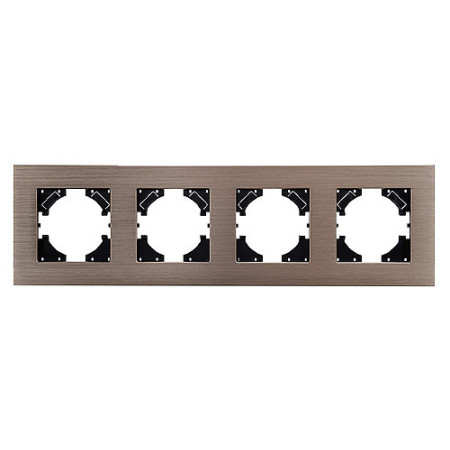Marco 4 Elementos Horizontal Lumibel Victoria LU-2566 Rosé Aluminio Metal-imagen_A