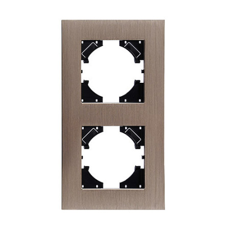 Marco 2 Elementos Vertical Lumibel Victoria LU-2563 Rosé Aluminio Metal-imagen_A