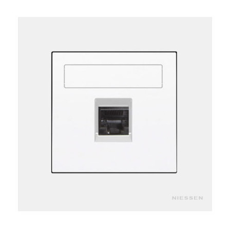 Pack Niessen Sky Essence toma de datos RJ45 completa Blanca-imagen_A