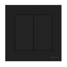 Pack Niessen Sky Essence doble conmutador en marco de 1 completo Negro-imagen_A