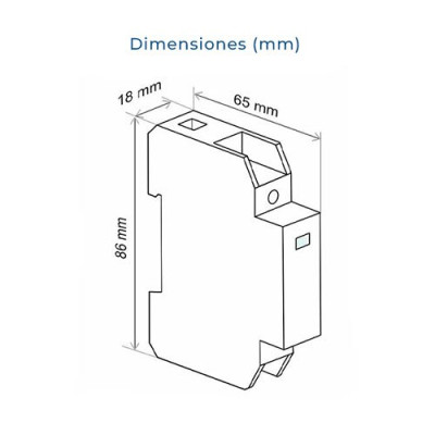 Protector sobretension transitorio CIRPROTEC 1P+N 15kA monofasico CS21-15-230-imagen_B