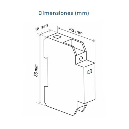 Protector sobretension transitorio CIRPROTEC 1P+N 15kA monofasico CS21-15-230-imagen_B