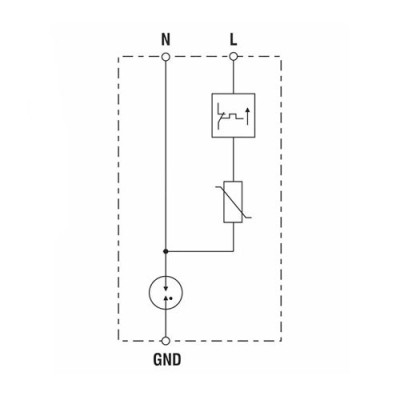 Protector sobretension transitorio CIRPROTEC 1P+N 15kA monofasico CS21-15-230-imagen_C