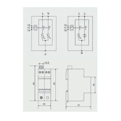 Sobretensiones protector WERDEN transitorio 3P+N 40kA-imagen_B