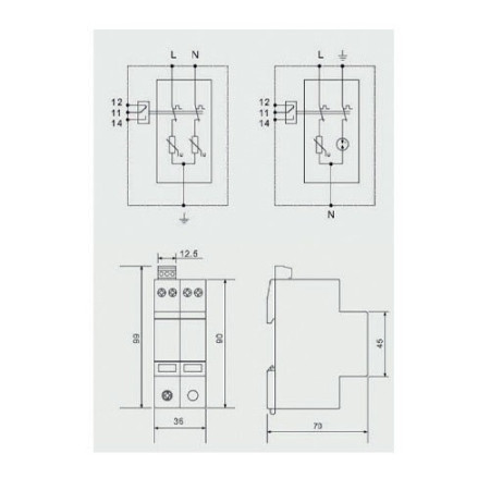 Sobretensiones protector WERDEN transitorio 3P+N 40kA-imagen_B