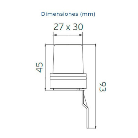 Sensor interruptor fotoelectrico 230V de 1.300W 6A regulable de 5 a 50 Lux.-imagen_B