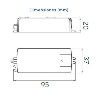 Sensor de movimiento-presencia por infrarrojos para movimiento de puertas 500W 230V-imagen_B