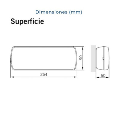 Luz Emergencia LED de 110 lumenes SAGELUX EVOLUTION EVO-110-imagen_D