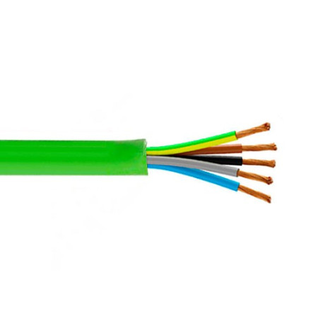 Manguera libre de halogenos de 5x10 mm2 RZ1-K verde-imagen_A