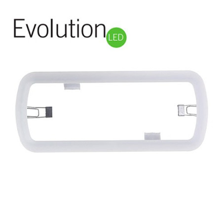 Marco blanco mas garras para empotrar en techo las emergencias EVOLUTION-imagen_B