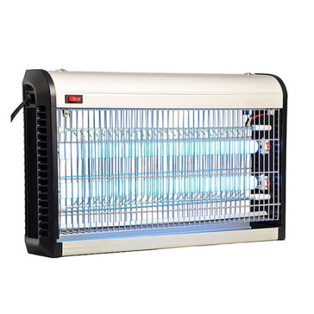Lampara Mata insectos de luz actinica 2x15 W Aluminio-imagen_A