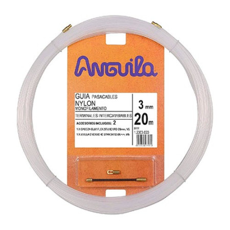 Guia pasacables Nylon macizo 3mm de 20 metros en Blanca-imagen_A