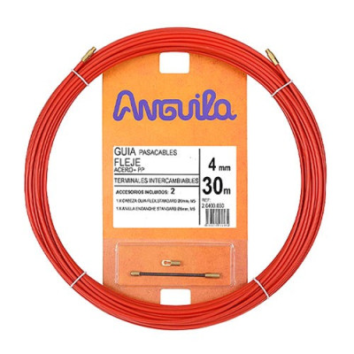 Guia pasacables Acero + Polipropileno 4mm de 30 metros en Roja-imagen_A